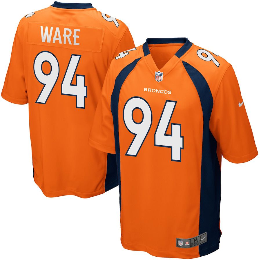 Men Denver Broncos 94 Demarcus Ware Nike Orange Game NFL Jersey